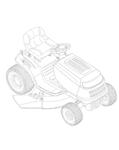 .Quick Reference 38'' Deck Diagram and Parts List for 13AC762F729 2006 Yard Machines Lawn Tractor